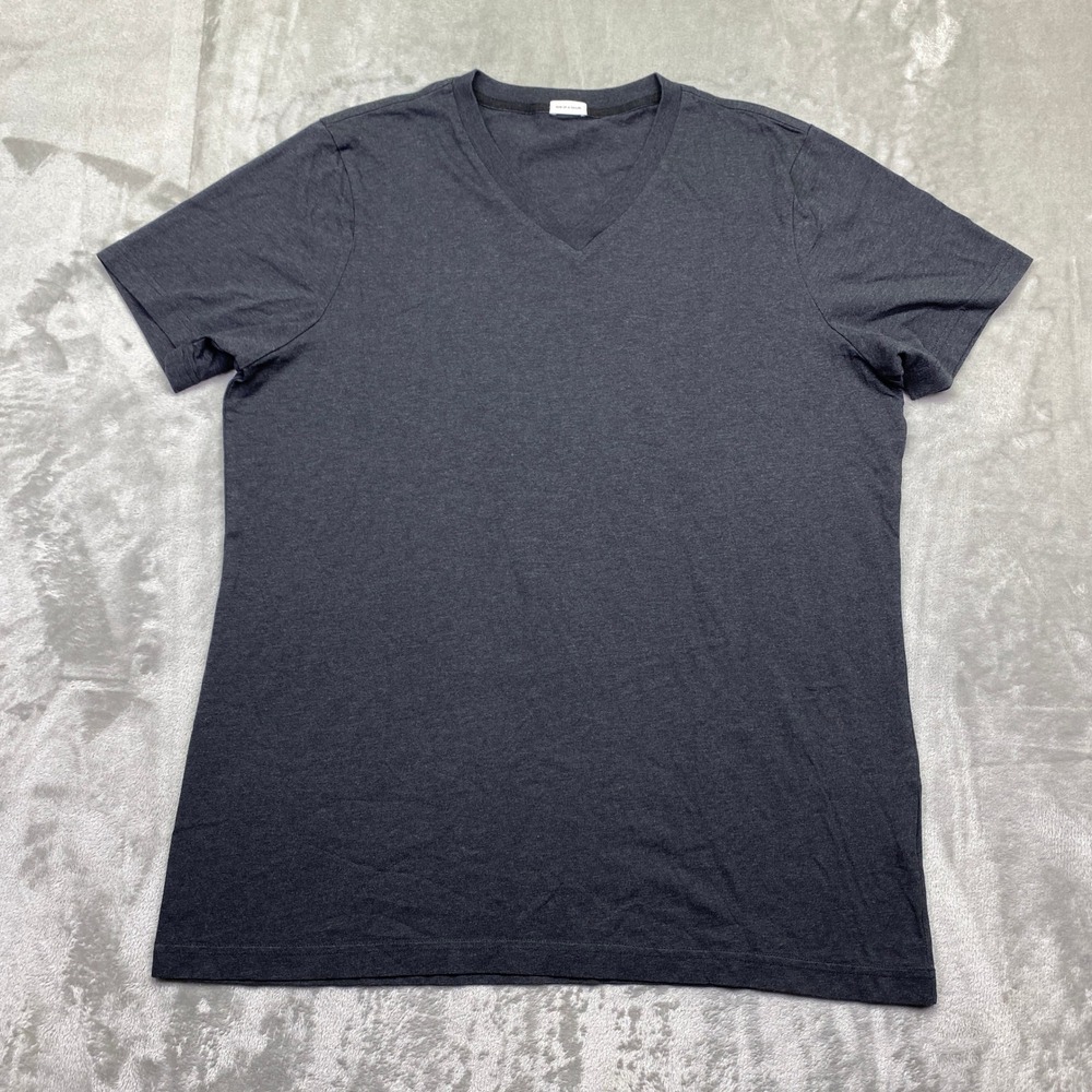 SON OF A TAILOR Dark Gray V Neck Short Sleeve Supima Cotton T Shirt Men‎ Sz M